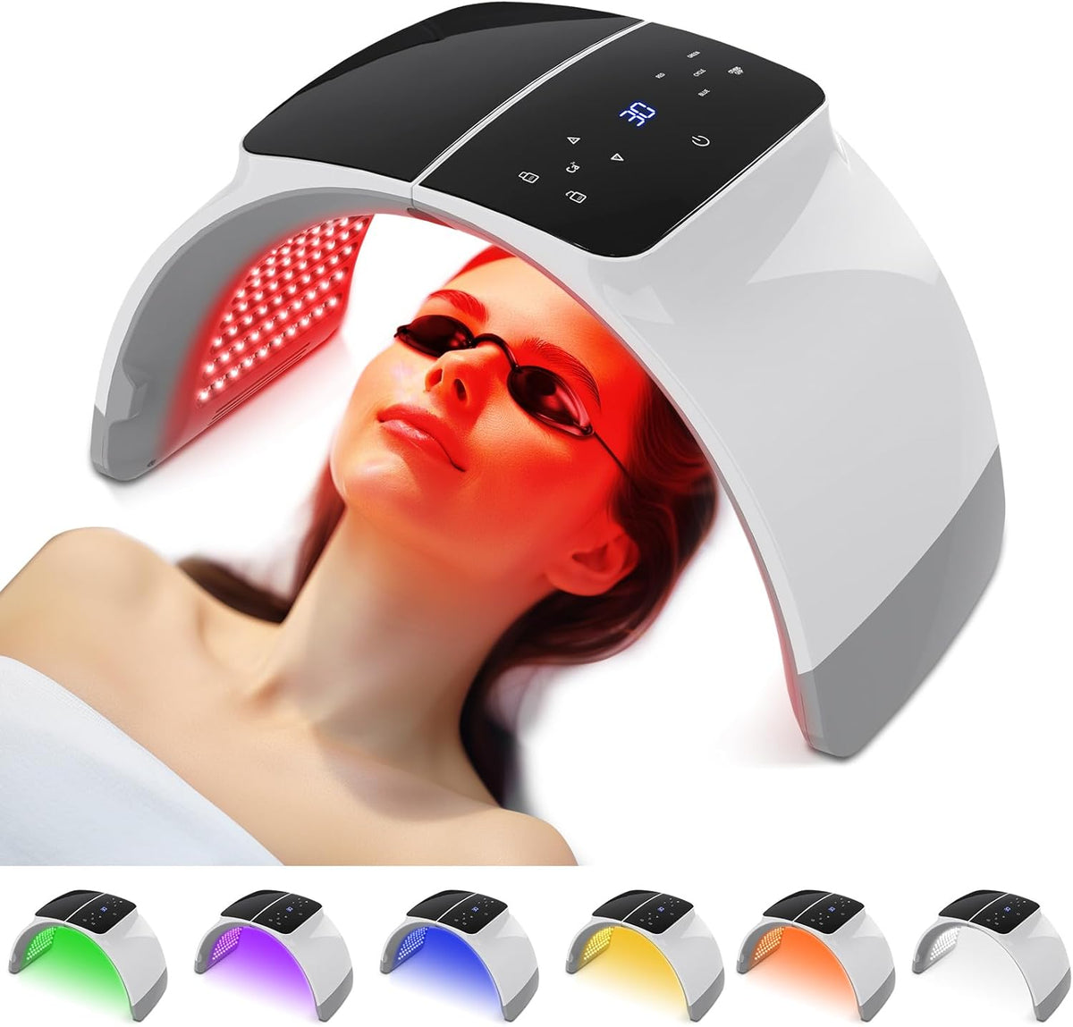 LED Light Therapy Facial Machine | 7-Color Photon Skin Rejuvenation Device